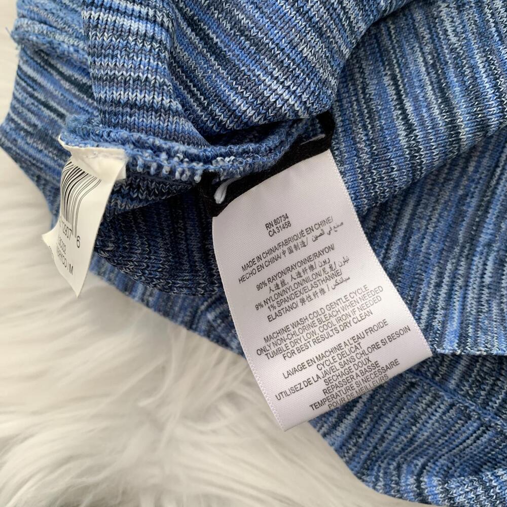 BCBG Max Azria - Blue variegated knit stretch mini skirt, M - Picture 6 of 6